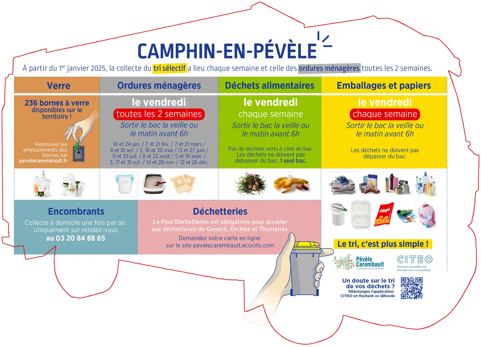 Camphin-en-Pévèle collecte dechets
